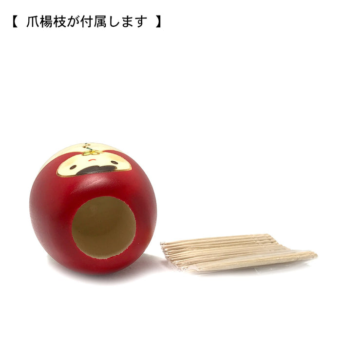 Usaburo Kokeshi Doll Made in Japan Slightly Wooden Toothpick Insert Red SP-1456_6