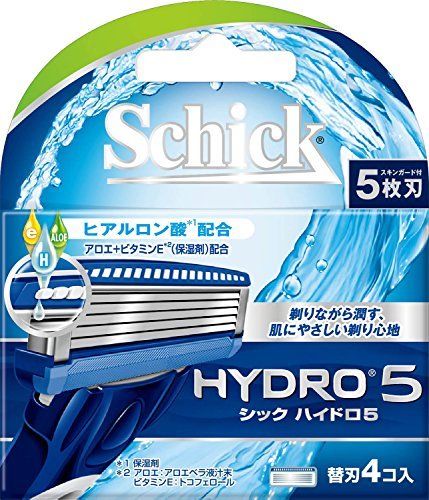 Chic Schick 5 Blades Hydro 5 Fuel Blade 4 Cotton Male Razor NEW from Japan_1