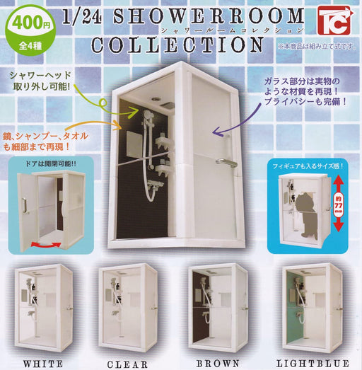 TOYS CABIN 1/24 scale shower room Collection Set of 4 Complete Gashapon toys NEW_1