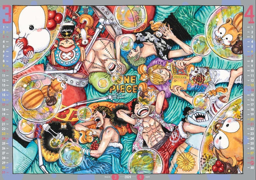 ONE PIECE comic calendar 2024 large format multimedia Shueisha 16pages Paper NEW_1