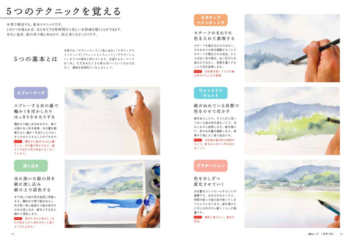 Nihonbungeisha Watercolor technique You can draw so beautifully in just one day_2