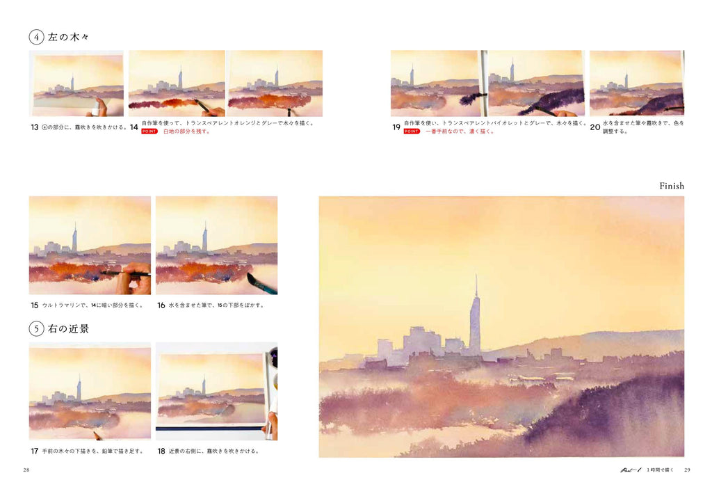 Nihonbungeisha Watercolor technique You can draw so beautifully in just one day_5