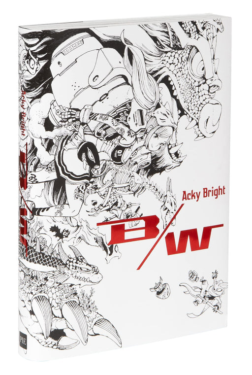 Acky Bright B/W Art Book Pie International Illustrator First commercial art book_1