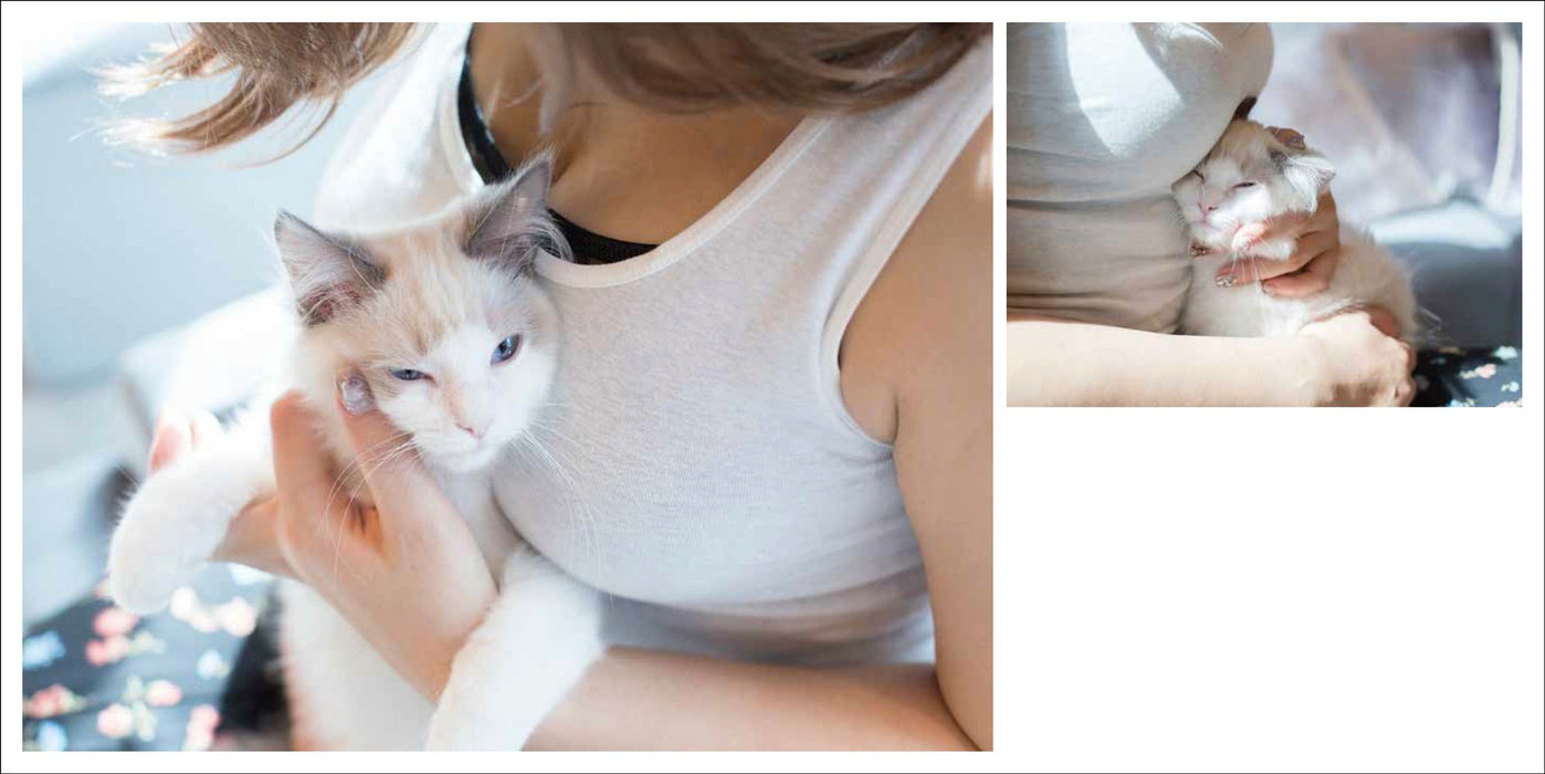 Genkosha Cat & Boobs Photo Collection Book Painyan Yuuki Aoyama (Photo Book) NEW_2