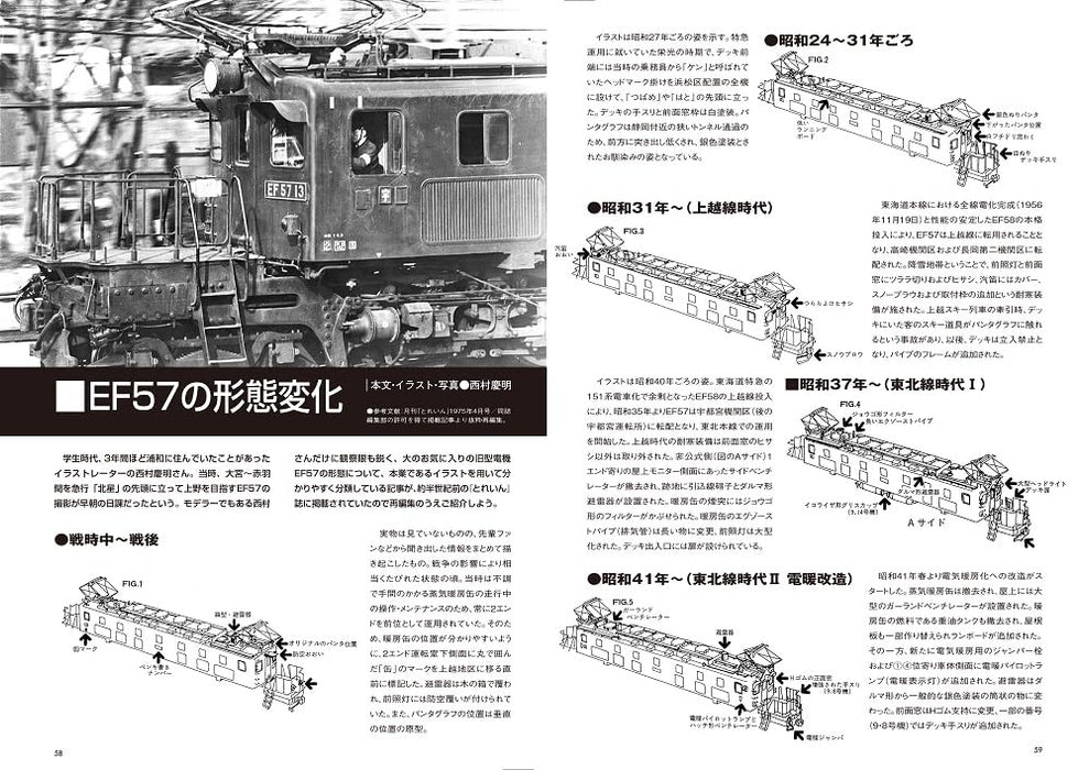 Neko Publishing Rail Car Guide Vol.39 Electric Locomotive Type EF57 (Book) NEW_4