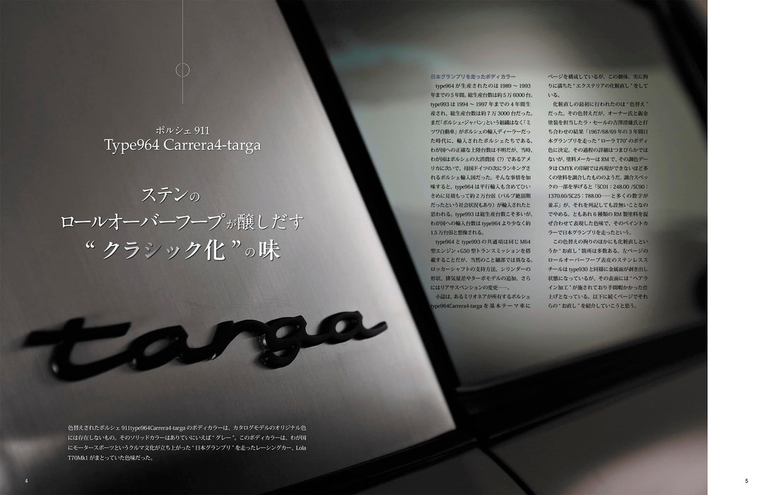 Neko Publishing Classic Car Complete File vol.04 Porsche 911TYPE964-TARGA (Book)_3
