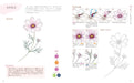 Watercolor illustrations of flowers Learn by Coloring Book Shiho Sakurai NEW_3