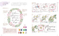 Watercolor illustrations of flowers Learn by Coloring Book Shiho Sakurai NEW_6