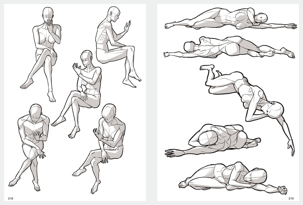 Posemaniacs Model Collection of Poses to Improve Human Body Drawing (Book) NEW_8