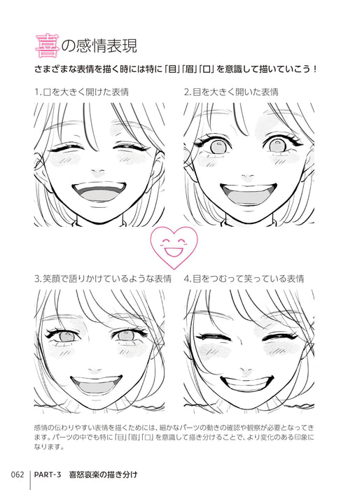 How to draw draw a girl's facial expression. Gestures, poses, emotions (Book)_2