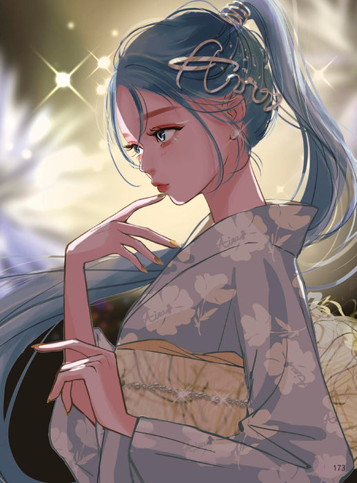 How to draw draw a girl's facial expression. Gestures, poses, emotions (Book)_8