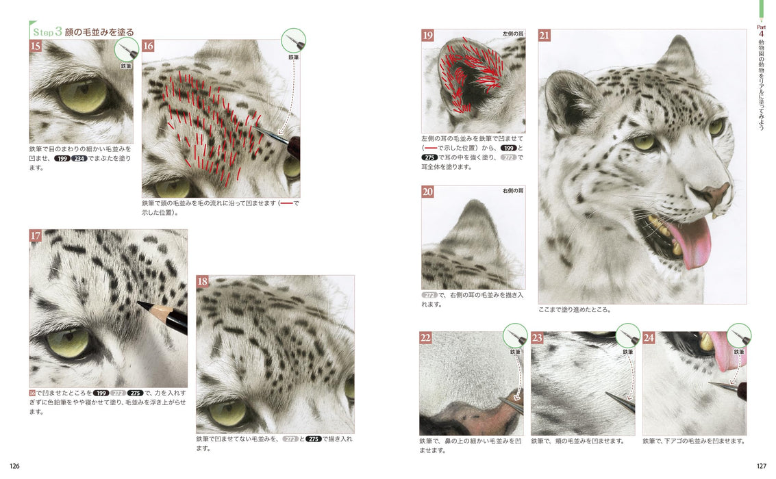 Learn with coloring books, Techniques for drawing pictures of animals (Book) NEW_7