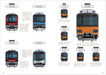 Ikaros Publishing Train Face Picture Book vol.5 Kanto major private railways NEW_2