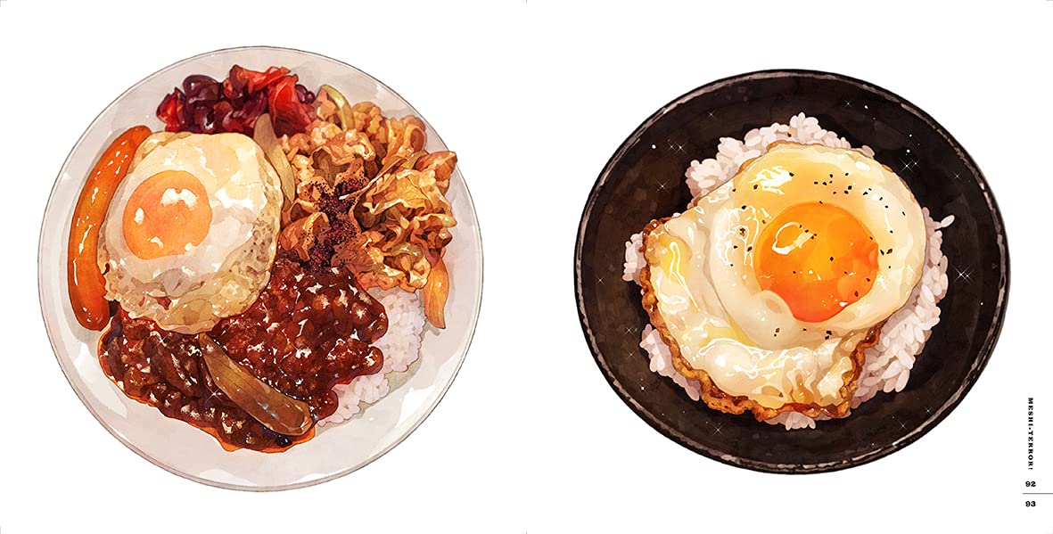 PARCO Publishing Meshi Terror! Mao Momiji Food Illustrations Book Soft Cover NEW_5