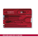 Victorinox Swiss Army Swiss Card Translucent Ruby 10 Multi Tools ‎0.7100.T NEW_2