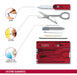 Victorinox Swiss Army Swiss Card Translucent Ruby 10 Multi Tools ‎0.7100.T NEW_3