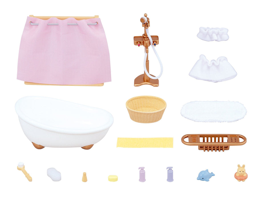 EPOCH Sylvanian Families Bathroom Set KA-605 Doll House Furniture & Accessories_3