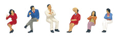 KATO HO Gauge Seated People 2 Figure 6-502 Model Railroad Diorama Supplies NEW_1