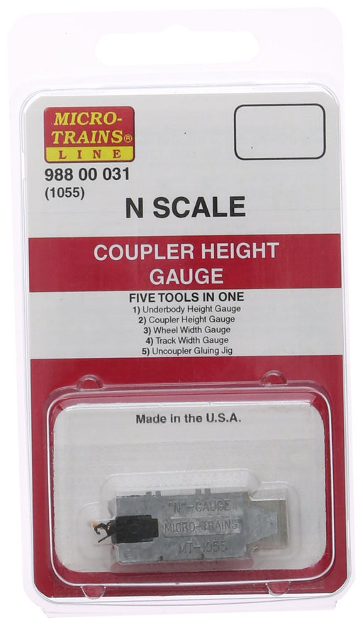 Kato N gauge Micro-Trains 1055 Coupler Height Gauge 11-716 Model Railroad NEW_1