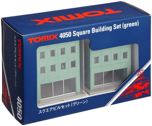 TOMIX N Gauge Square Building Set Green 4050 Model Railroad Diorama Supplies NEW_1