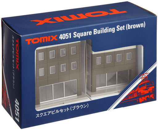 TOMIX N gauge Square Building Set Brown 4051 Model Railroad Diorama Supplies NEW_1