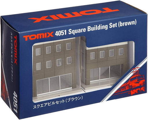 TOMIX N gauge Square Building Set Brown 4051 Model Railroad Diorama Supplies NEW_2