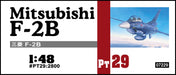 Hasegawa 1/48 scale JASDF Mitsubishi F-2B Plastic Model Kit PT29 Molding Color_3