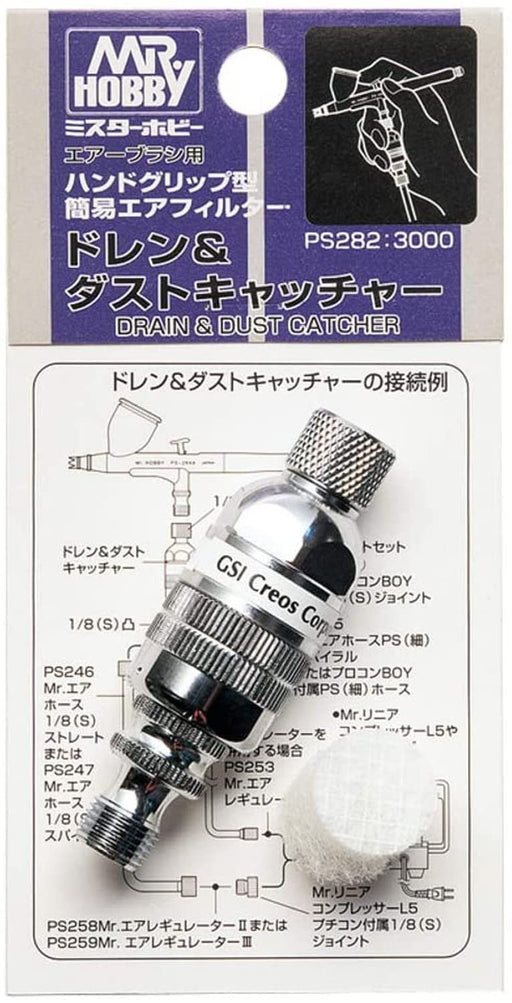 GSI Creos Drain and Dust Catcher for Air Brush GNZ-PS282 Perfectly blocks NEW_1