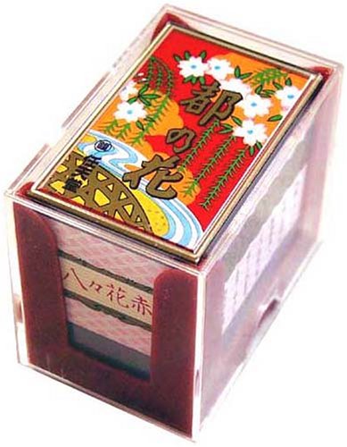 Nintendo Hanafuda Miyako no Hana Red W32xD53mm JUD-411 Made in Japan Cardboard_1