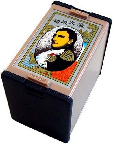 Nitendo Hanafuda president black Made in Japan W32xD53mm Card Game JUD-413 NEW_1