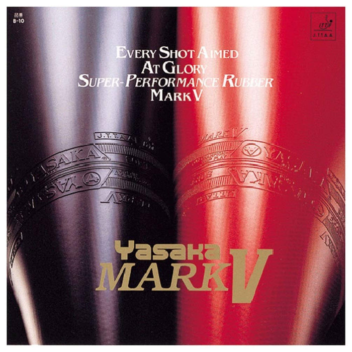 YASAKA Table Tennis Rubber MARK V Thin(U) 1.3mm B-10 Red Thin Soft Rubber NEW_1