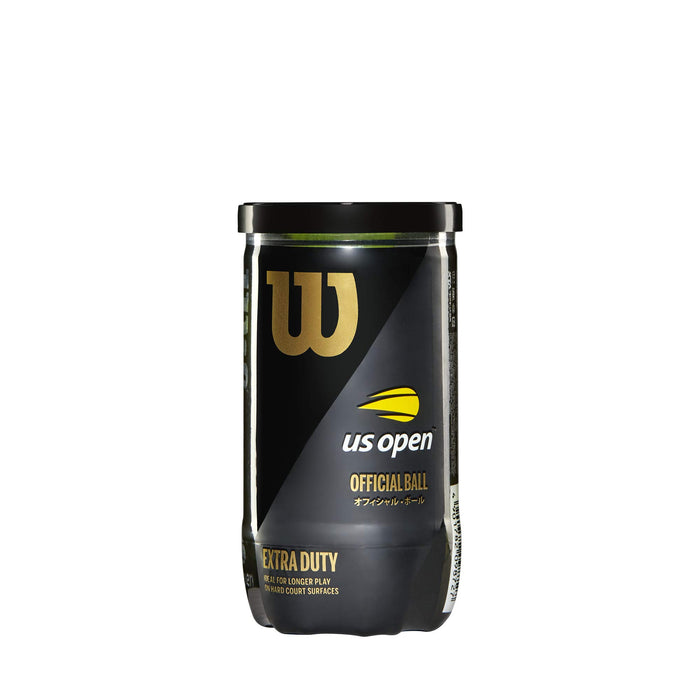 Wilson tennis ball US OPEN EXTRA DUTY 1 can 2 Balls WRT1000J Yellow 18g NEW_1