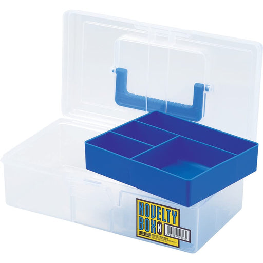 MEIHO Novelty Box M Blue 103169 270x147x87mm with Half tray medium plate NEW_1