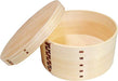 Kiso Crafts Ohitsu Traditional Wooden Container for Cooked Rice Round Cypress_1