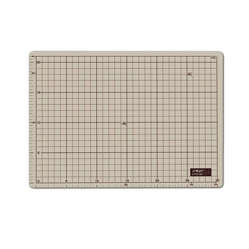 OLFA 134B Double-side Cutting Mat A4 (225x320x2mm) PVC Gray/Brown 1cm Grid NEW_1
