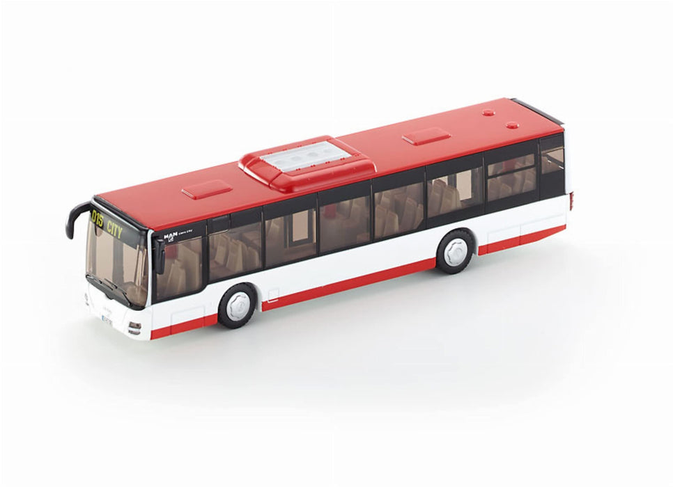 BorneLund SIKU MAN Route Bus Red & White 1/50 scale Miniature Car SK3734 NEW_1