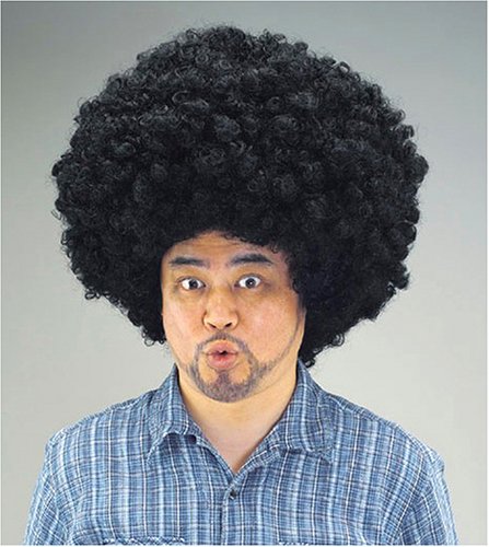 JiG World's Biggest Afro Costume Accessory Wig Nylon Black Color #24252A 6358_1