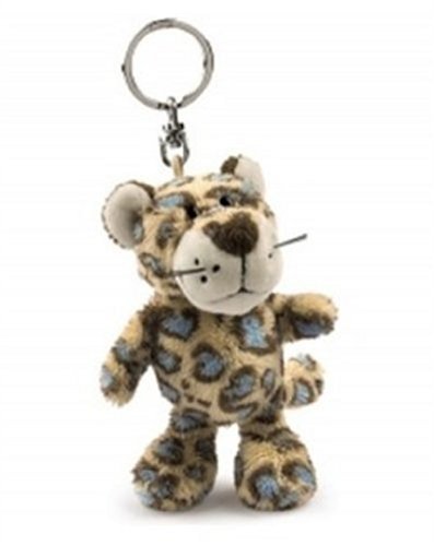 NICI BB Leopard 10cm Blue Plush Doll lobster clasp Keychain ‎26373 Polyester NEW_1