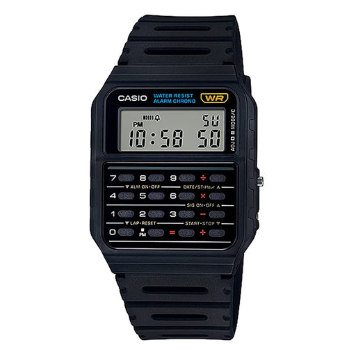 Casio Standard Watch CA-53W-1Z Men's Black with Plastic Case Water Resist NEW_1
