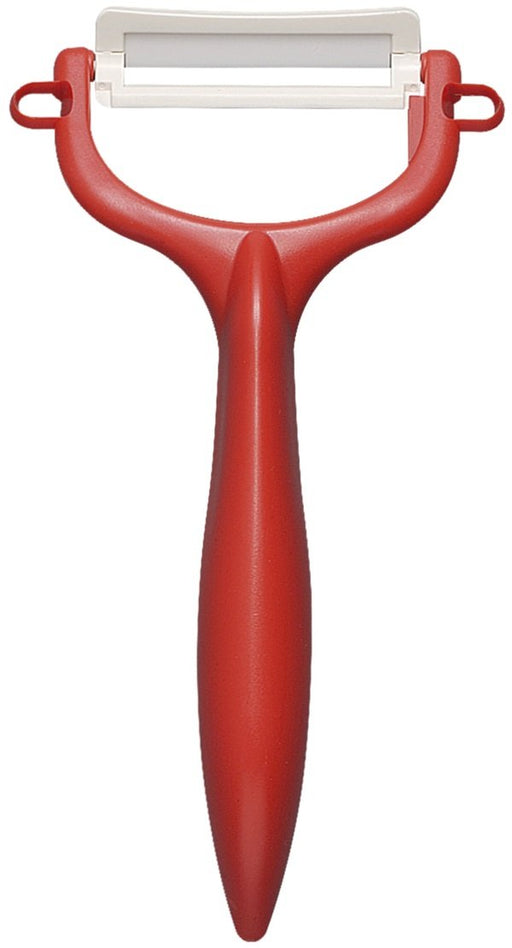 Kyocera Fine Ceramics Peeler CP-99RD Red Diagonal Blade Vegetable, Fruits NEW_1