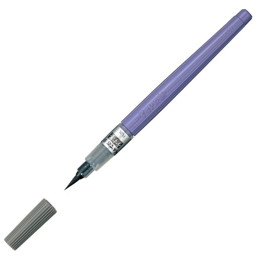 Pentel Fude Pen Brush Pen Medium Point Light Gray Ink XFL3L for condolence gift_1