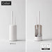 marna 2 in 1 toilet brush white with Plastic Storage Case W078W Made in Japan_3