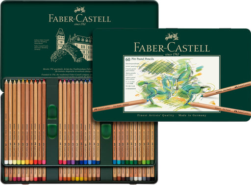 Faber-Castell Pitt pastel colored pencils 60 color canned 112160 Made in Germany_1