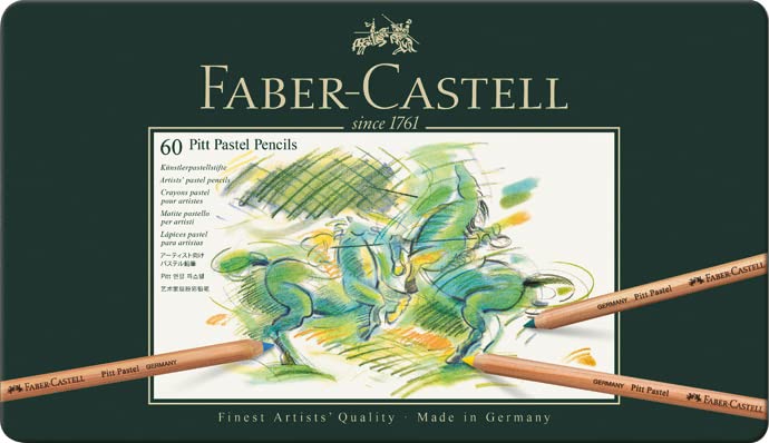 Faber-Castell Pitt pastel colored pencils 60 color canned 112160 Made in Germany_2