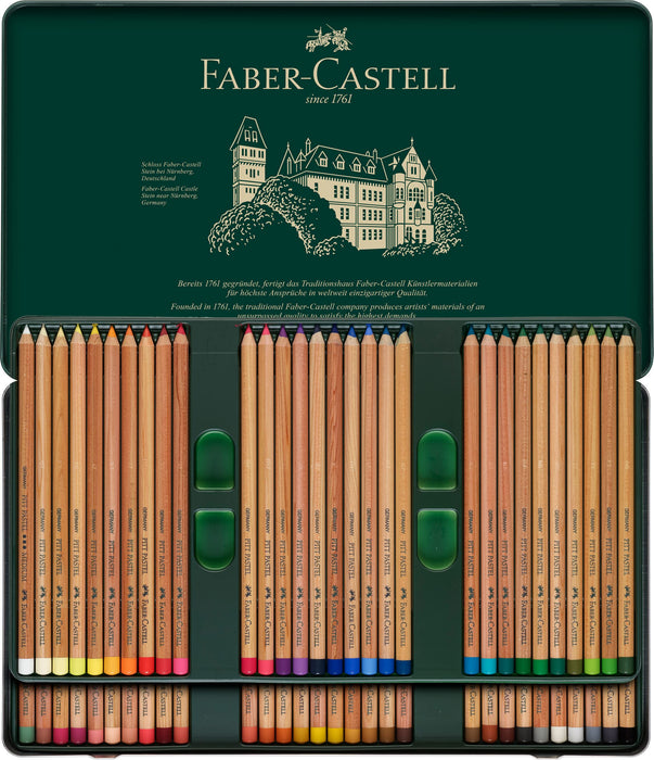 Faber-Castell Pitt pastel colored pencils 60 color canned 112160 Made in Germany_3