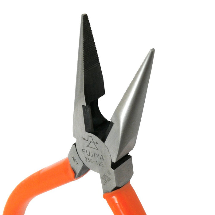 Fujiya Long Nose Pliers 125mm 350-125 Springless MADE IN JAPAN Iron 95g NEW_2