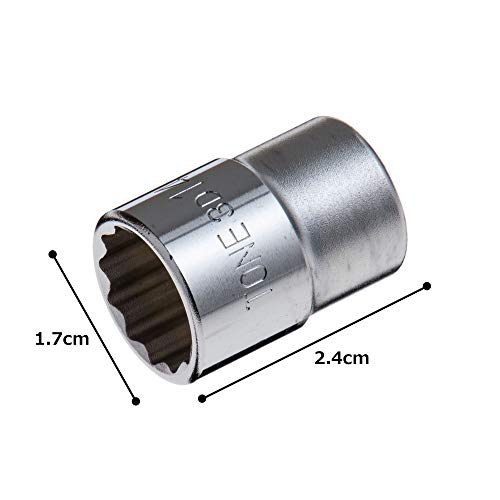 Tone Socket 12 angle 3D-14 Drive Angle 9.5mm(3/8") Width across flats 14mm NEW_3