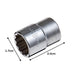 Tone Socket 12 angle 3D-14 Drive Angle 9.5mm(3/8") Width across flats 14mm NEW_3