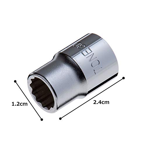 Tone Socket 12 angle 3D-10 Drive Angle 9.5mm(3/8") Width across flats 10mm NEW_3