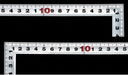 Shinwa Sokutei Ironworking Carving ruler Silver 30cm 10294 for Professional NEW_2